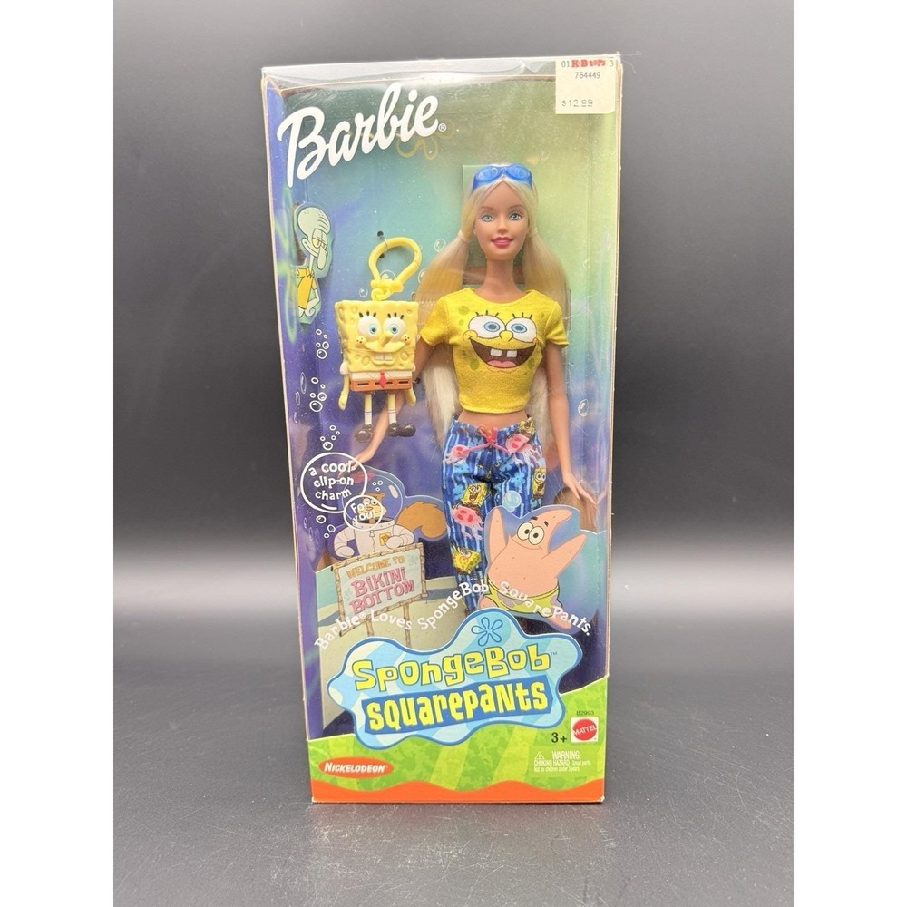 New 2002 SpongeBob SquarePants Barbie #B2993 Very Popular TV Barbie! Super Fun!